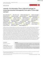 rasterdiv: An Information Theory tailored R package for measuring ecosystem heterogeneity from space: To the origin and back