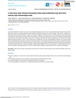 A short-term water demand forecasting model using multivariate long short-term memory with meteorological data
