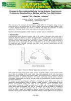 Changes in Electrodermal Activity during Science Experiments: Preliminary Results of Case Studies with Six‐Year‐Old Children