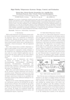 High Fidelity Telepresence Systems: Design, Control, and Evaluation