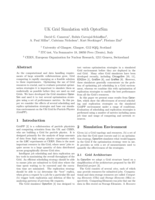 UK Grid Simulation with OptorSim