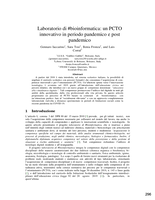 Laboratorio di #bioinformatica: un PCTO innovativo in periodo pandemico e post pandemico