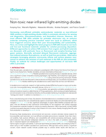 Non-toxic near-infrared light-emitting diodes