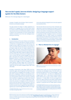 Here we don't speak, Here we Whistle: Designing a language support system for the Silbo Gomero
