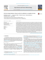 On the energy balance closure and net radiation in complex terrain