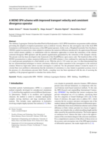 A WENO SPH scheme with improved transport velocity and consistent divergence operator