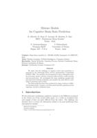 Mixture Models for Decoding Cognitive Brain State