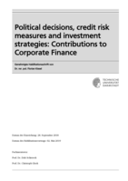 Political decisions, credit risk measures and investment strategies: Contributions to corporate finance.
