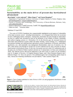 Sustainability as the main driver of present-day horticultural advancement