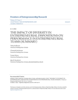 The impact of diversity in entrepreneurial dispositions on performance in entrepreneurial teams