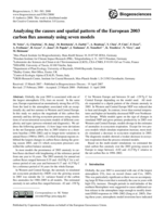 Analyzing the causes and spatial pattern of the European 2003 carbon flux anomaly using seven models