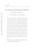 Fast Construction of Optimal Composite Likelihoods