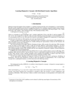 Learning Disjunctive Concepts with Distributed Genetic Algorithms