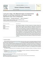 I can't get no sleep: The differential impact of entrepreneurial stressors on work-home interference and insomnia among experienced versus novice entrepreneurs