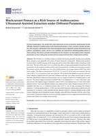 Blackcurrant Pomace as a Rich Source of Anthocyanins: Ultrasound-Assisted Extraction under Different Parameters