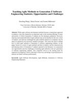 Teaching Agile Methods to Generation Z Software Engineering Students: Opportunities and Challenges
