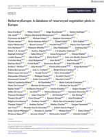 ReSurveyEurope: a database of resurveyed vegetation plots in Europe