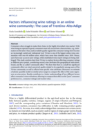 Factors Influencing Wine Ratings in an Online Wine Community: The case of Trentino-Alto Adige?