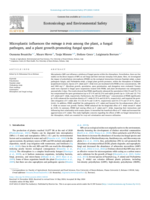 Microplastic influences the ménage à trois among the plant, a fungal pathogen, and a plant growth-promoting fungal species