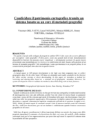 Condividere il patrimonio cartografico tramite un sistema basato su un core di metadati geografici