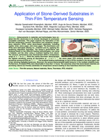 Application of Stone-Derived Substrates in Thin-Film Temperature Sensing