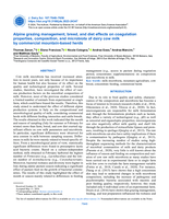 Alpine grazing management, breed and diet effects on coagulation properties, composition, and microbiota of dairy cow milk by commercial mountain based herds
