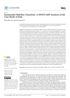 Sustainable Mobility Transition: A SWOT-AHP Analysis of the Case Study of Italy