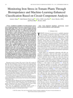 Monitoring Iron Stress in Tomato Plants Through Bioimpedance and Machine-Learning-Enhanced Classification Based on Circuit Component Analysis