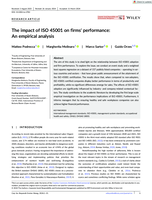 The impact of ISO 45001 on firms' performance: An empirical analysis