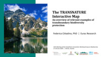 The TRANSNATURE Interactive Map: An overview of relevant examples of transboundary biodiversity protection