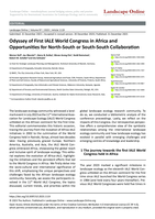 Odyssey of First IALE World Congress in Africa and Opportunities for North-South or South-South Collaboration