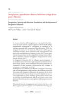 Immaginazione, apprendimento e didattica: fondamenti e sviluppi di Imaginative Education