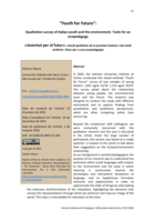 "Youth for future”: qualitative survey of Italian youth and the environment: Tools for an ecopedagogy