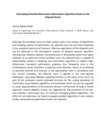 Developing Extended Memoryless Optimization Algorithms Based on the Ellipsoid Norms