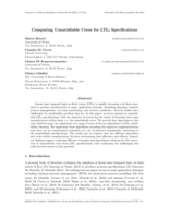Computing Unsatisfiable Cores for LTLf Specifications