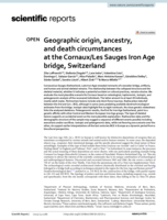 Geographic origin, ancestry, and death circumstances at the Cornaux/Les Sauges Iron Age bridge, Switzerland