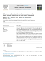 Effectiveness and sustainability of solutions sets aimed at plus energy buildings: A multi-case and multi-domain investigation