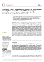 Comparing Quality and Functional Properties of Protein Isolates from Soybean Cakes: Effect of De-Oiling Technologies