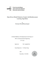 Data-Driven Model Predictive Control with Reinforcement Learning Algorithms