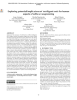 Exploring potential implications of intelligent tools for human aspects of software engineering