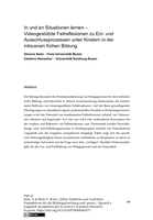 In und an Situationen lernen: videogestützte Fallreflexionen in der Frühen Bildung
