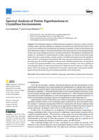 Spectral Analysis of Proton Eigenfunctions in Crystalline Environments