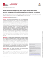 Novel probiotic preparation with in vivo gluten degrading activity and potential modulatory effects on the gut microbiota