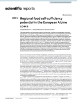 Regional food self-sufficiency potential in the European Alpine space