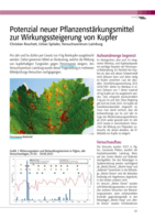 Potenzial neuer Pflanzenstärkungsmittel zur Wirkungssteigerung von Kupfer
