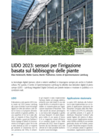LIDO 2023. Sensori per l’irrigazione  basata sul fabbisogno delle piante