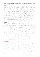 Agro-ecological indicators to assess the effect of grazing at farm level