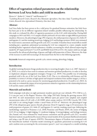 Effect of vegetation-related parameters on the relationship between Leaf Area Index and yield in meadows