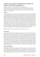 European expert opinions on implementation, viability and relevance of innovative grazing practices