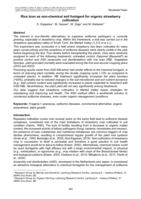 Rice bran as non-chemical soil fumigant for organic strawberry cultivation